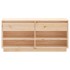 Mueble zapatero de madera maciza de pino 110x34x52