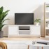Mueble de TV madera de ingeniería blanco brillo 102x30x37,5