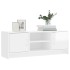 Mueble de TV madera de ingeniería blanco brillo 102x30x37,5
