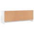 Mueble de TV madera de ingeniería blanco brillo 102x30x37,5
