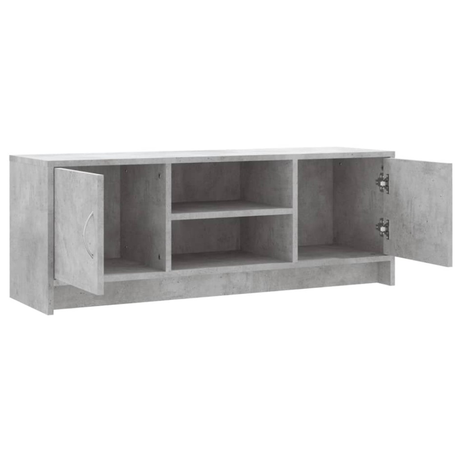 Mueble de TV madera de ingeniería gris hormigón 102x30x37,5