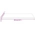 Tablero de mesa rectangular madera maciza de pino 110x55x2,5