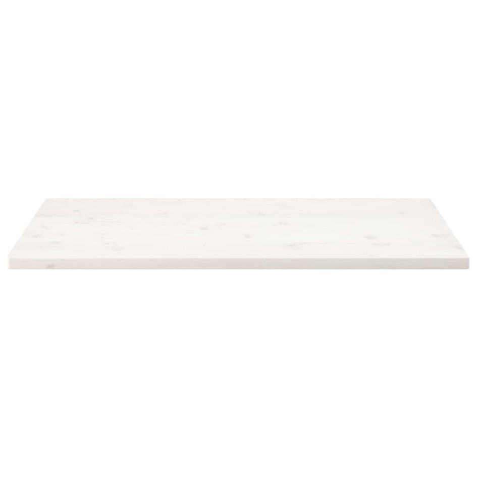 Tablero de mesa rectangular madera de pino blanco 100x50x2,5