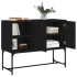 Aparador de madera de ingeniería negro 100x40x79,5