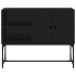 Aparador de madera de ingeniería negro 100x40x79,5