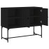 Aparador de madera de ingeniería negro 100x40x79,5