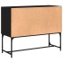 Aparador de madera de ingeniería negro 100x40x79,5