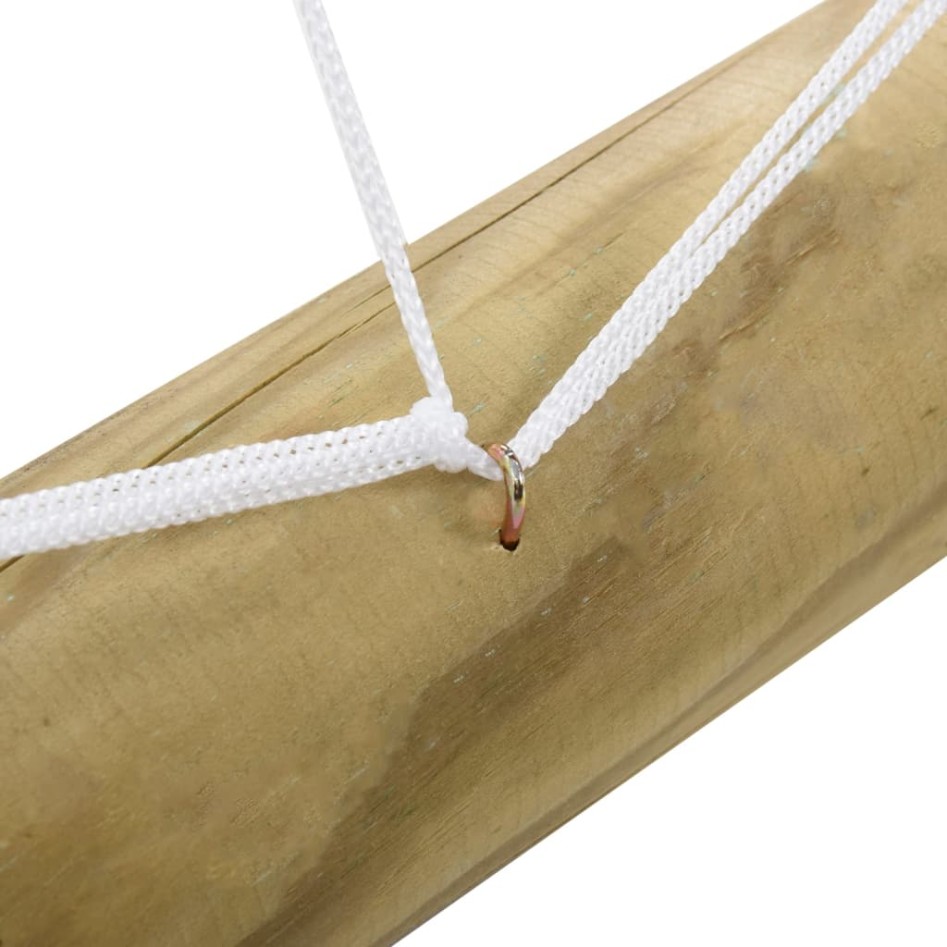 Portería de fútbol con red madera pino impregnada 160x80x100