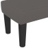 Banco de cuero sintético gris 100x30x30