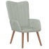 Sillón de relax de terciopelo gris