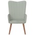 Sillón de relax de terciopelo gris