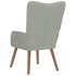 Sillón de relax de terciopelo gris