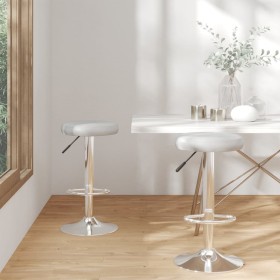 Taburetes de cocina 2 unidades cuero sintético