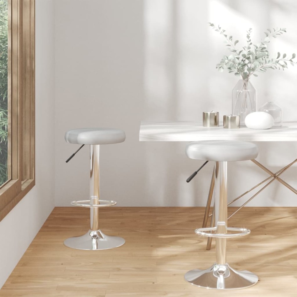 Taburetes de cocina 2 unidades cuero sintético