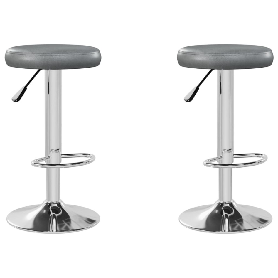 Taburetes de cocina 2 unidades cuero sintético