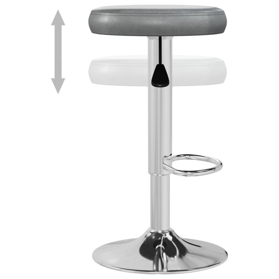 Taburetes de cocina 2 unidades cuero sintético