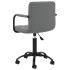 Silla de oficina giratoria de terciopelo gris