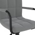 Silla de oficina giratoria de terciopelo gris