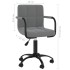 Silla de oficina giratoria de terciopelo gris