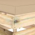 Sofá central seccional con cojines madera impregnada