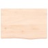 Tablero de mesa madera maciza roble sin tratar 60x40x(2-6)