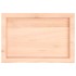 Tablero de mesa madera maciza roble sin tratar 60x40x(2-6)