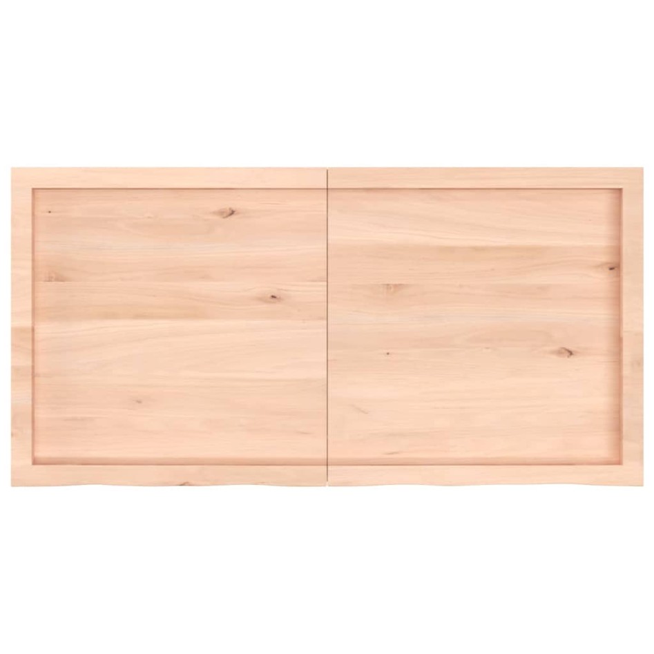 Tablero de mesa madera maciza roble sin tratar 120x60x(2-4)