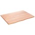 Tablero de mesa madera roble tratada marrón claro 80x60x2