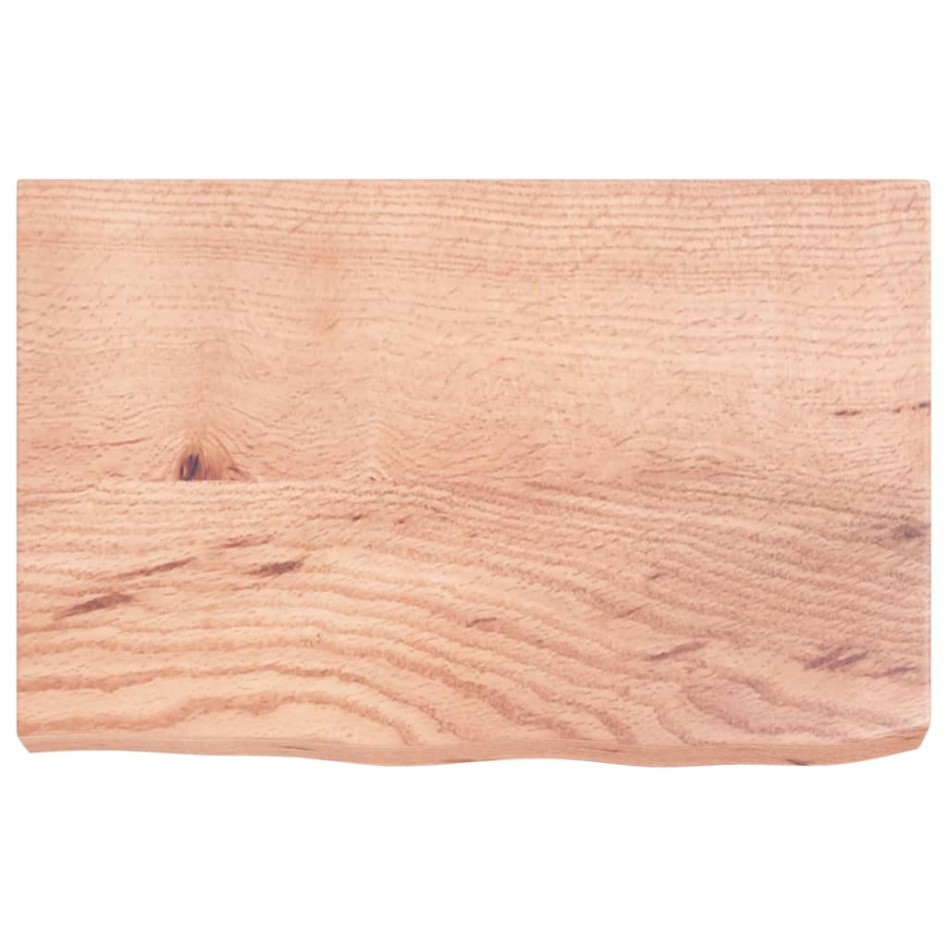 Tablero mesa madera roble tratada marrón claro 60x40x(2-6)