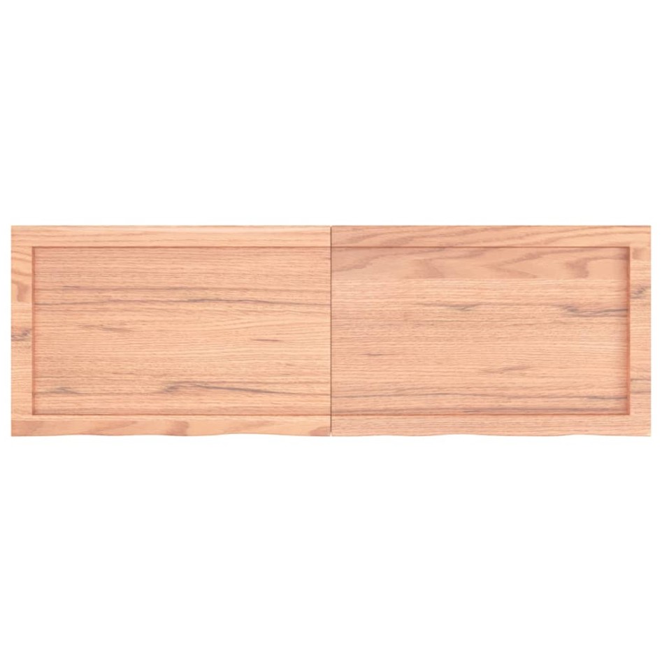 Tablero mesa madera roble tratada marrón claro 120x40x(2-4)