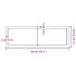 Tablero mesa madera roble tratada marrón claro 120x40x(2-4)