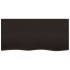 Tablero de mesa madera roble tratada marrón oscuro 100x50x2