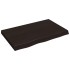 Tablero mesa madera roble tratada marrón oscuro 80x50x(2-6)