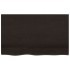 Tablero mesa madera roble tratada marrón oscuro 80x50x(2-6)
