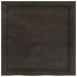 Tablero mesa madera roble tratada marrón oscuro 60x60x(2-4)