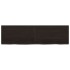 Encimera de baño madera tratada marrón oscuro 140x40x(2-4)
