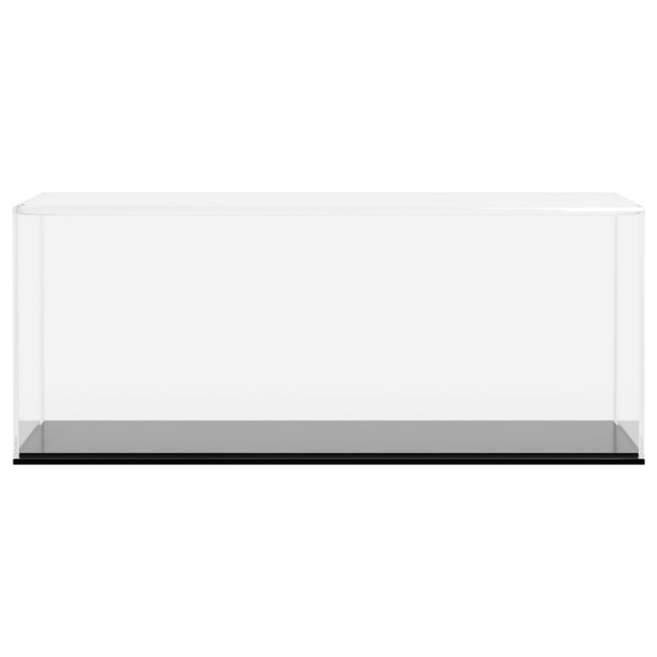 Caja de exposición acrílico transparente 34x16x14