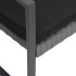 Sillas de comedor de jardín 2 uds PP aspecto ratán gris
