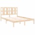 Estructura de cama madera maciza de pino 140x200