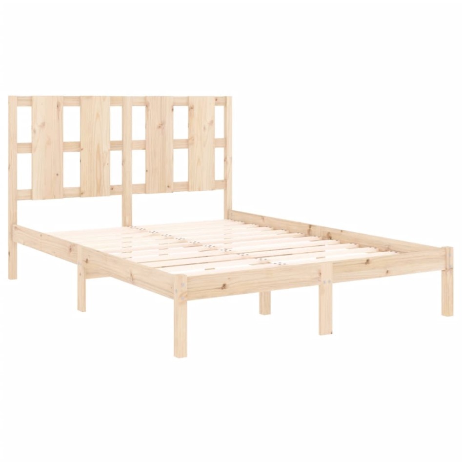 Estructura de cama madera maciza de pino 140x200
