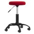 Silla de oficina giratoria de terciopelo rojo