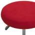 Silla de oficina giratoria de terciopelo rojo