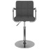 Taburete de cocina tela gris