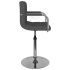 Taburete de cocina tela gris