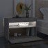 Mesitas de noche LED 2 uds contrachapada hormigón 60x35x40