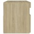 Mesitas de noche con LED 2 uds contrachapada Sonoma 60x35x40