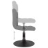Silla de comedor giratoria de terciopelo gris