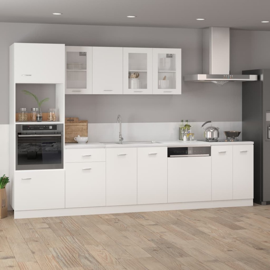 Armario colgante cocina contrachapada blanco 80x31x60