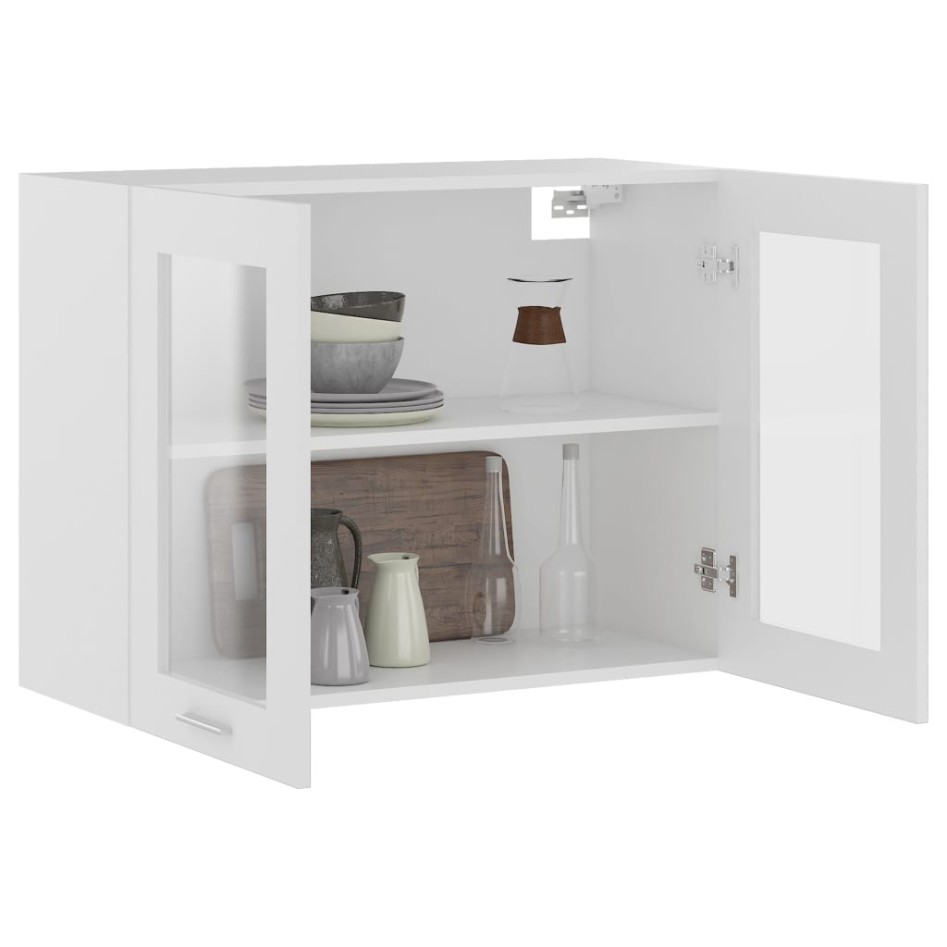 Armario colgante cocina contrachapada blanco 80x31x60