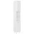 Armario de baño madera contrachapada blanco brillo 30x30x179